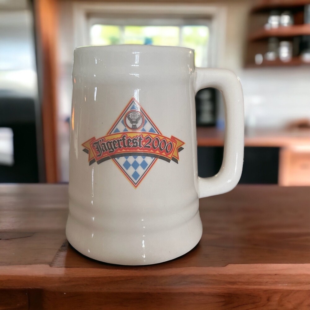Vintage Jäegermeister Jagerfest 2000 Beer Mug Stein Stag Buck Hunter Octoberfest